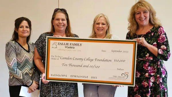 Camden County Community College received $10,000